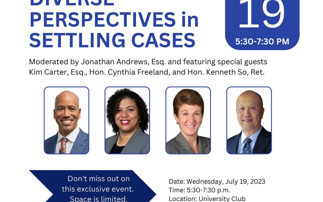 Diverse Perspectives in Settling Cases